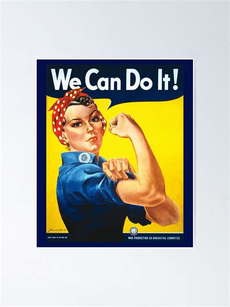 "We Can Do It Rosie the Riveter Original Vintage Print" Poster for Sale by SnarkyShirts | Redbubble