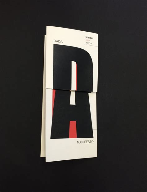 DADA Manifesto Brochure on Behance