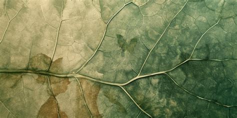 Premium Photo | Generative AI Abstract watercolor green leaf veins Drawn poster design with ...