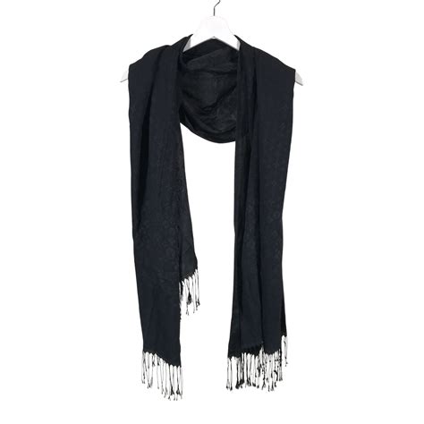 Women's Louis Vuitton Scarf, size Maxi (Black) | Emmy