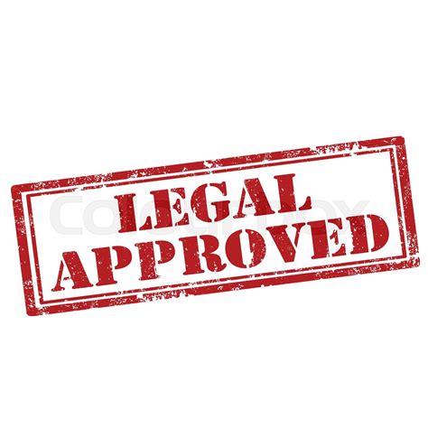 Legal Approved-stamp | Stock vector | Colourbox