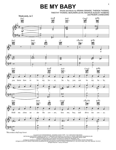 Be My Baby | Sheet Music Direct