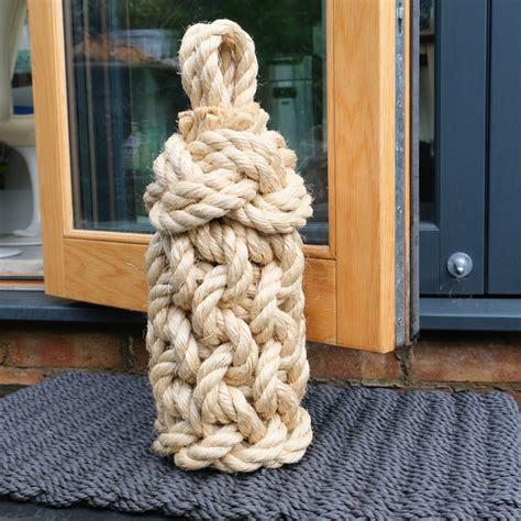 Tall Door Stop Ideal for Bifolds & Patio Doors - Beautiful Rope Decor