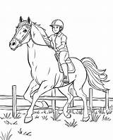Horse Riding Coloring Page  Free Printable sketch template