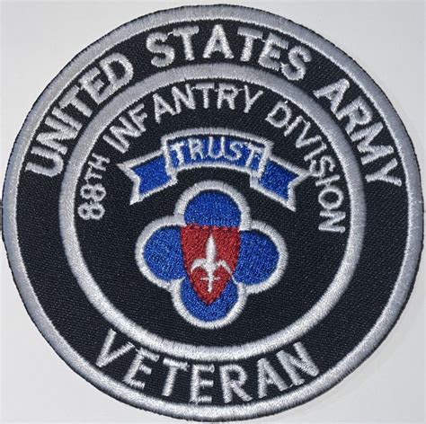 US Army 88th Infantry Division Veteran Patch - Decal Patch - Co