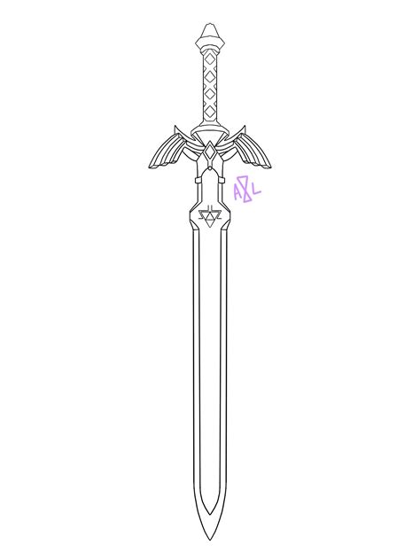 Legends Of Zelda Sword Coloring Pages