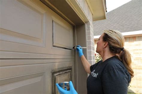 Create a Faux Wood Garage Door - DIY! | Diy garage door, Faux wood ...