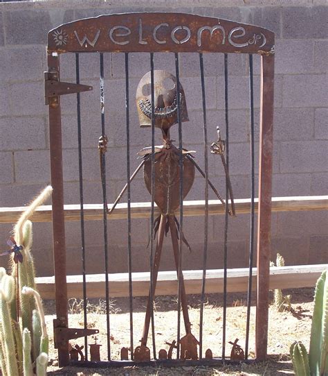 Jack Skellington in Cemetery Yard or Garden Gate | Iron age, Art, Cemetery