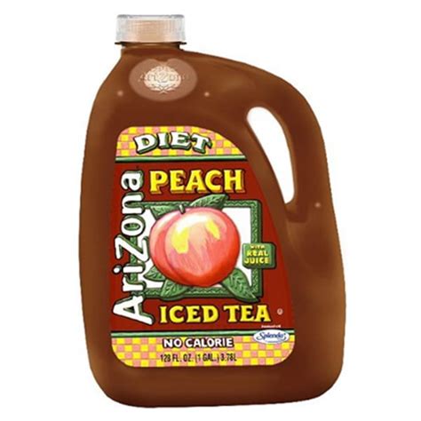 Arizona Tea Diet Peach Tea 128 Oz Gallon Pack of 4 - Walmart.com