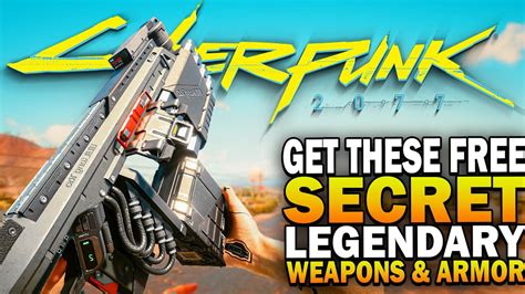 Get These Free Secret Legendary Weapons & Fixer Armor In Cyberpunk 2077 - YouTube