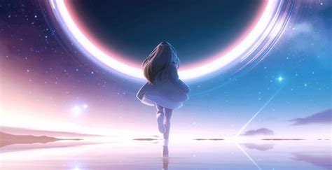 Wallpaper circle port, girl run, anime, original desktop wallpaper, hd image, picture ...