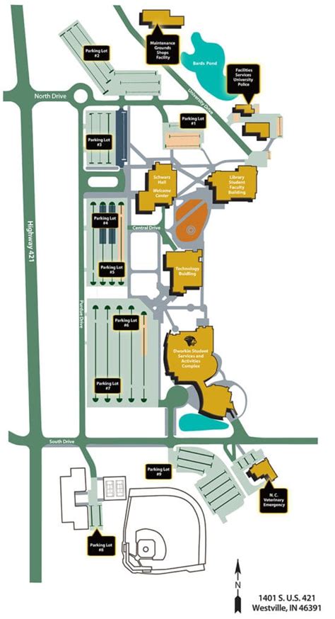 Westville Campus Map - Getting to PNW - Purdue University Northwest