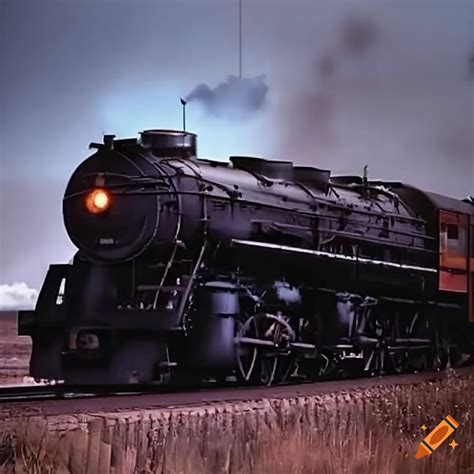 Pennsylvania railroad t1 locomotive on Craiyon