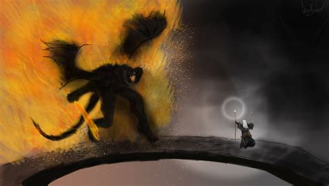 Gandalf vs Balrog by DiogoMendoza on DeviantArt