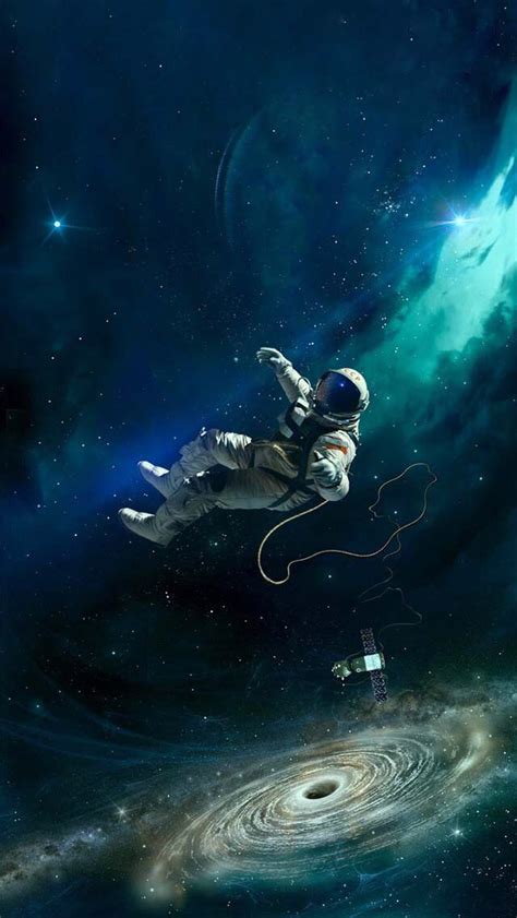 Astronaut in floating in outer space. | Astronaut art, Space art, Art