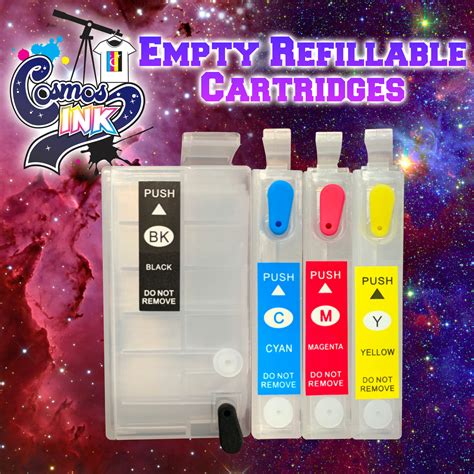 Empty Refillable Cartridges for Epson WF Printers | Cosmos Ink®