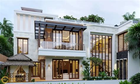 10 Desain Rumah Minimalis 2 Lantai Mewah Pilihan Keluarga - Parboaboa