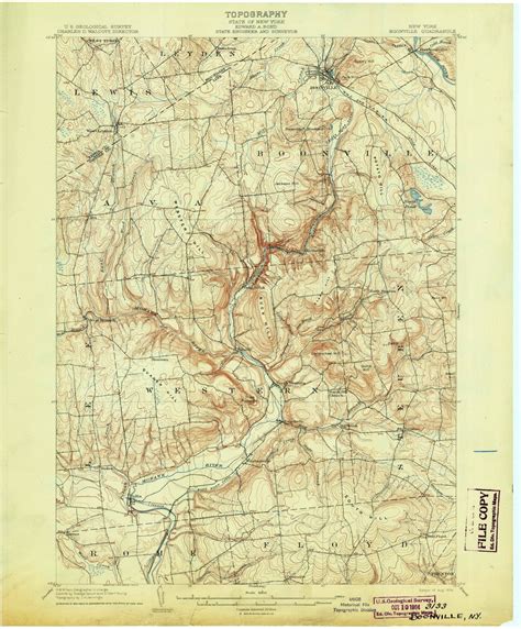 Boonville, NY 1904 (1904) USGS Old Topo Map 15x15 NY Quad - OLD MAPS