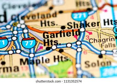 Garfield Heights Ohio Usa On Map Stock Photo 1131352574 | Shutterstock