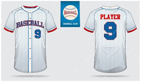 Premium Vector | Baseball jersey template design