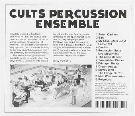 Writers | Cults Percussion Ensemble | Domino Publishing