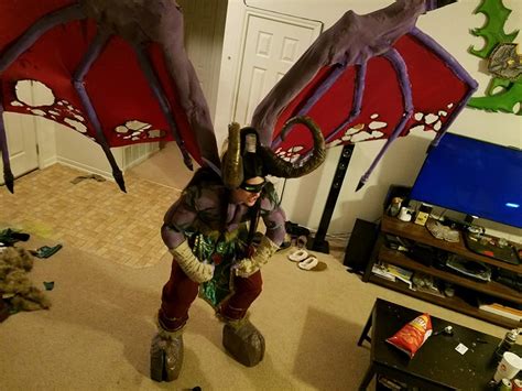 Sharing Illidan Cosplay Sneak peak glaves on wall! : r/wow