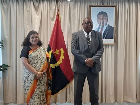 India in Angola on Twitter: "Amb met Minister of Cul. & Tourism Dr ...