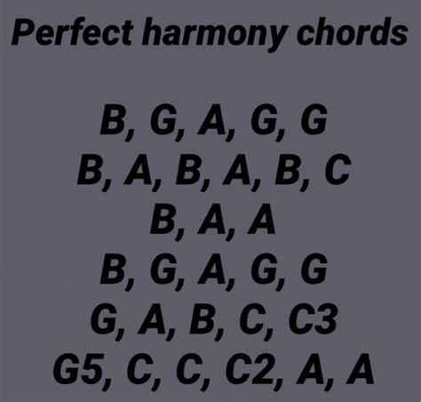 Perfect harmony chords | Writing songs inspiration, Guitar chords and lyrics, Piano notes songs