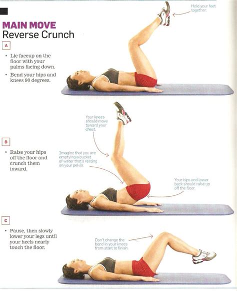 Reverse Crunches Exercise