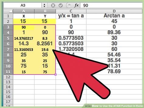 How to Use the ATAN Function in Excel (with Pictures) - wikiHow