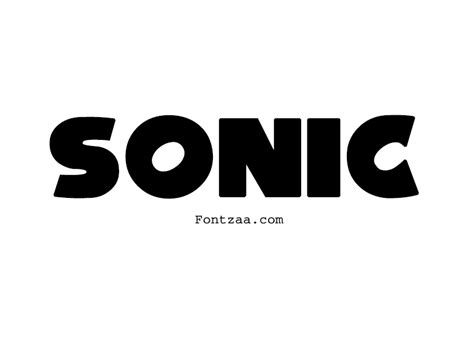 Sonic Font - Fontzaa - Fonts Free Download