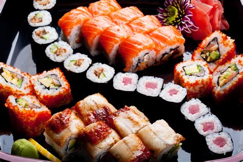 4K, Seafoods, Sushi, Fish - Food, Plate, HD Wallpaper | Rare Gallery