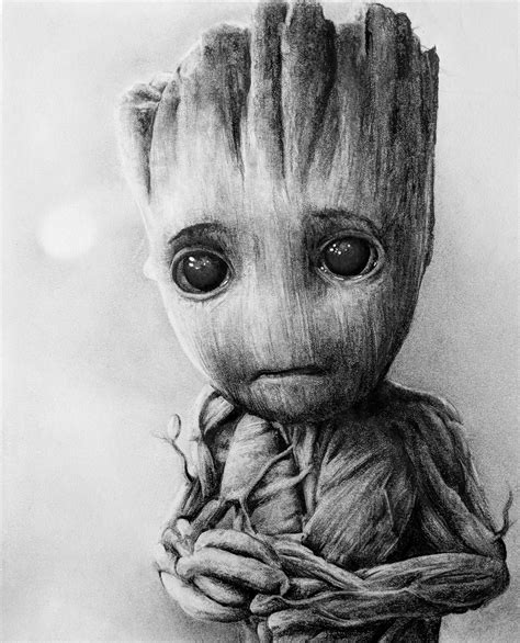 my baby groot - pencil illustration (i.redd.it) submitted by SteveSavalle to /r/Illustration 0 ...