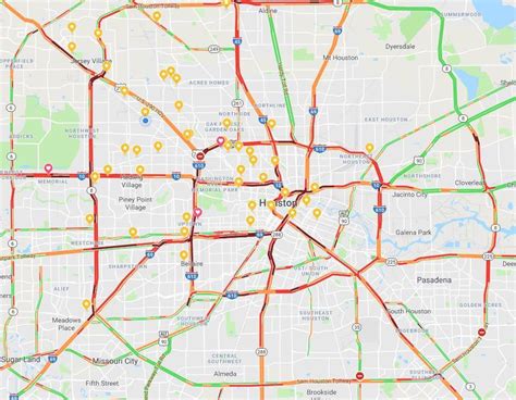 Traffic Map Of Houston - Time Zones Map