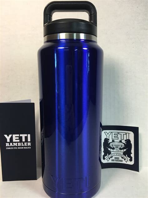 Yeti Yeti 36oz bottle powder coated Intense Blue. BPA Free.