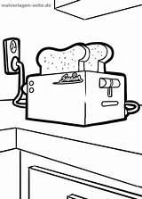 Great coloring Page toaster  Household Free Pages sketch template