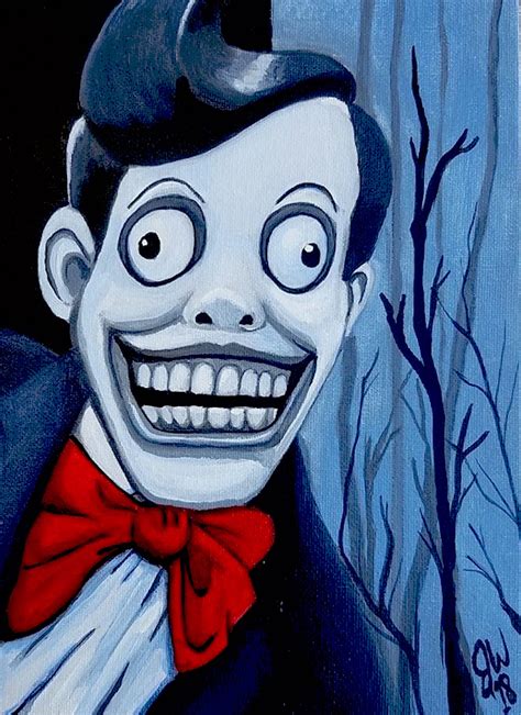 Mr. Chuckle Teeth Original Painting 8x10 Acrylic on Canvas - Etsy