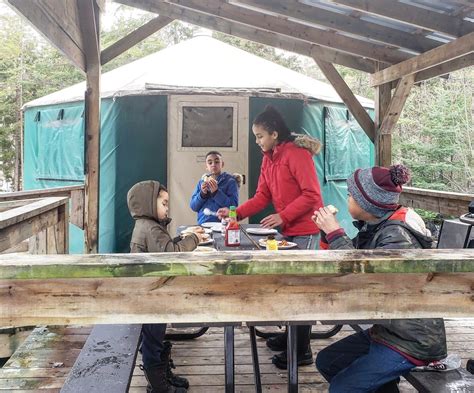 Winter yurt camping at MacGregor Point Provincial Park