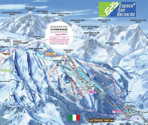 La Thuile Piste Map | J2Ski