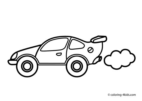 Car Coloring Pages For Kids ~ Scenery Mountains