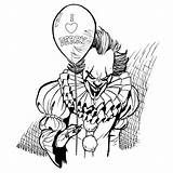 Clown Pennywise From It coloring Page  Download Print Or Color Online sketch template