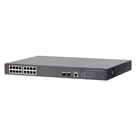 16-port Managed Gigabit Hi-PoE Ethernet Switch - Totritech