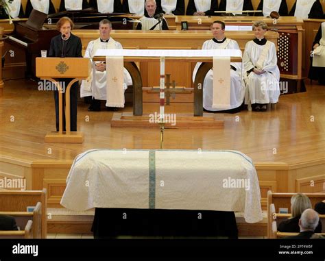 Former first lady Rosalynn Carter delivers a eulogy during the funeral ...