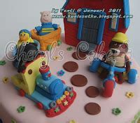 Kue Ulang Tahun Anak | CupCake | Birthday Cake: Timmy time train cake for Clarrisa