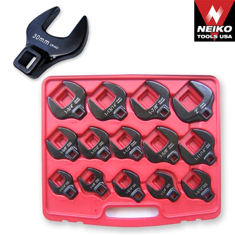 Neiko 03326A Jumbo Crowfoot Wrench Set Metric