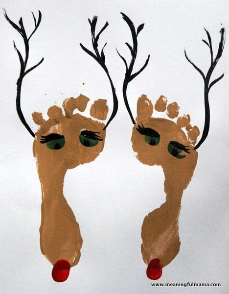 Reindeer Foot Prints for Christmas