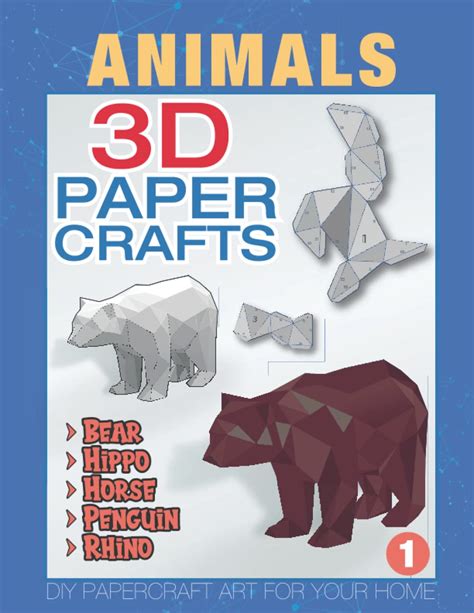 Buy 3D Paper Craft Animals: DIY Papercraft Templates Cute Animals Decor ...