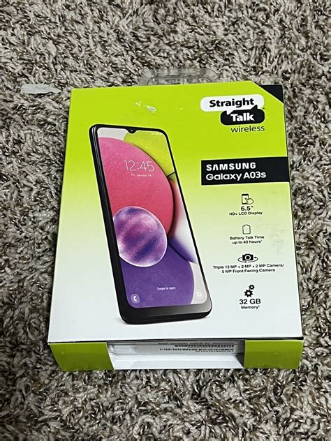 New Straight Talk Samsung Galaxy A03s 32GB Prepaid Smartphone 6.5" HD+ Display | eBay