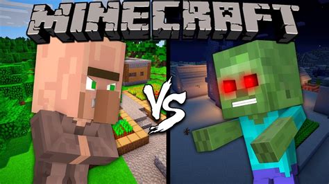 Baby Villager vs. Baby Zombie - Minecraft - YouTube