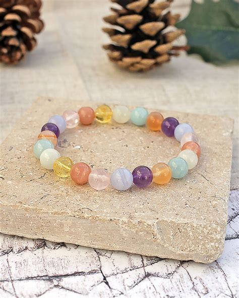 Fertility Pregnancy Bracelet by Spirit Connexions With Real Gemstones